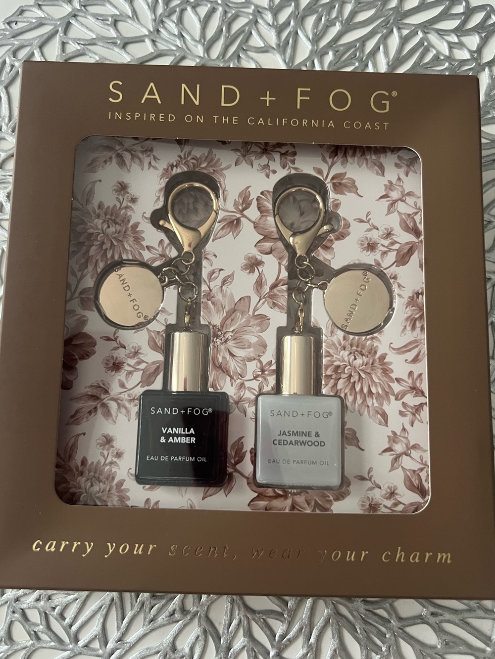 Sand + Fog keychain set